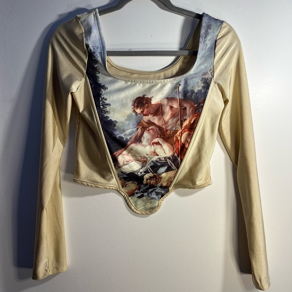 Silk half top